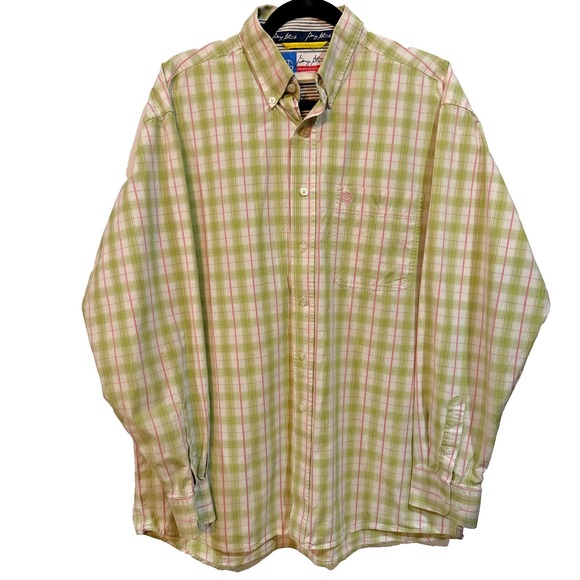 Wrangler George Strait Cowboy Cut Plaid Button Shirt Pearl Snap Western Men's XL - Picture 3 of 7